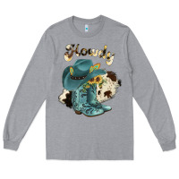 Heather Grey howdy Long Sleeve Tee - JahusDesignShop