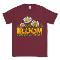 Burgundy bloom where you are planted Classic Tee - NancyCooperArtShop