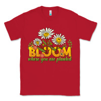 Red bloom where you are planted Classic Tee - NancyCooperArtShop