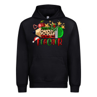Black Christmas Teacher Pencil Urban Hoodie - FaDigitalArtStudio