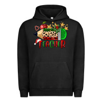 Pigment Black Christmas Teacher Pencil Urban Hoodie - FaDigitalArtStudio