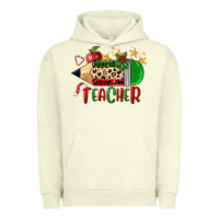 Pigment Pistachio Christmas Teacher Pencil Urban Hoodie - FaDigitalArtStudio