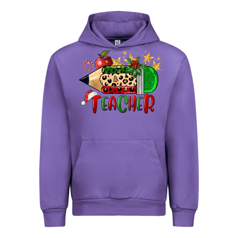 Christmas Teacher Pencil Urban Hoodie by FaDigitalArtStudio | Teevron