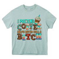 Arona ı pretend coffee helps but ı am still a bitch Heavy Core Tee - AdoDesignShop