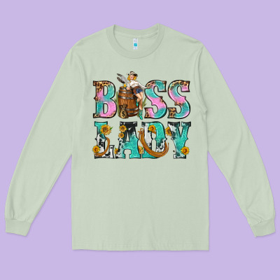 Boss Lady Long Sleeve Tee Designed By Bundleandbundleshop