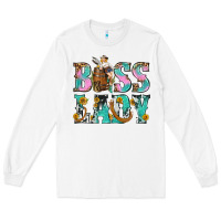 White Boss Lady Long Sleeve Tee - BundleAndBundleShop