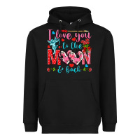 Black I love you to the moon and back Valentine's Day Heavyweight Hoodie - HowdyJamesFarm