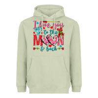 Matcha I love you to the moon and back Valentine's Day Heavyweight Hoodie - HowdyJamesFarm