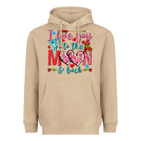 Mushroom I love you to the moon and back Valentine's Day Heavyweight Hoodie - HowdyJamesFarm