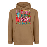 Toasted Coconut I love you to the moon and back Valentine's Day Heavyweight Hoodie - HowdyJamesFarm