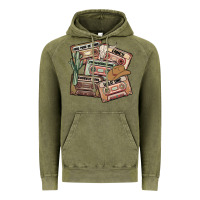 Vintage Olive 90s country cassette tapes Vintage Hoodie - MaliasSmallBusiness