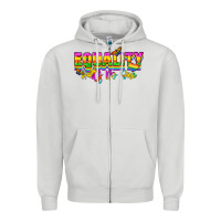 Dove Grey Equality hurts no one Zipper Hoodie - NancyCooperArtShop