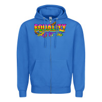 True Royal Equality hurts no one Zipper Hoodie - NancyCooperArtShop