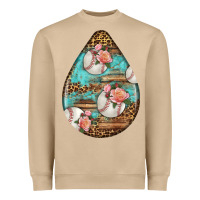 Mushroom american football and western roses teardrop Heavyweight Sweatshirt - BundleAndBundleShop