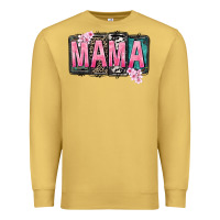 Antique Gold Mama vibes Mother's Day Premium Sweatshirt - CowGirlArtShop
