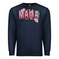 Navy Mama vibes Mother's Day Premium Sweatshirt - CowGirlArtShop