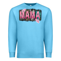 Ocean Blue Mama vibes Mother's Day Premium Sweatshirt - CowGirlArtShop