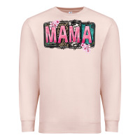 Pale Pink Mama vibes Mother's Day Premium Sweatshirt - CowGirlArtShop