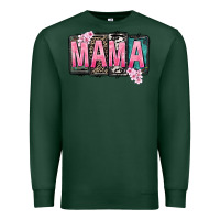 Sports Green Mama vibes Mother's Day Premium Sweatshirt - CowGirlArtShop