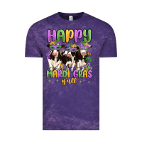 Cloud Purple happy mardi gras y'all Vintage Tee - MaliasSmallBusiness