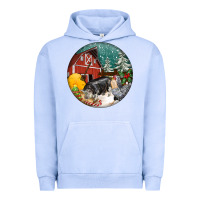 Pigment Grape Ice Christmas On The Farm Urban Hoodie - FaDigitalArtStudio