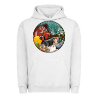 Pigment Lunar Rock Christmas On The Farm Urban Hoodie - FaDigitalArtStudio