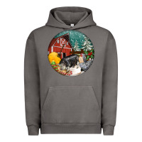 Pigment Tornado Christmas On The Farm Urban Hoodie - FaDigitalArtStudio