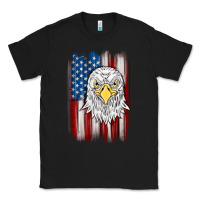 Black American flag eagle Classic Tee - MaliasSmallBusiness