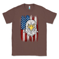 Chestnut American flag eagle Classic Tee - MaliasSmallBusiness