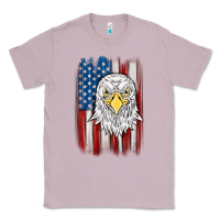 Lilac American flag eagle Classic Tee - MaliasSmallBusiness