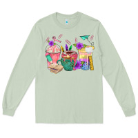 Matcha School Girl Coffee Cup Bbs Long Sleeve Tee - BundleAndBundleShop