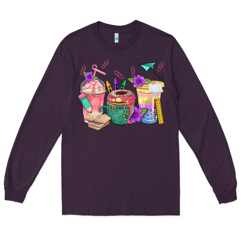 School Girl Coffee Cup Bbs Long Sleeve Tee by BundleAndBundleShop | Teevron