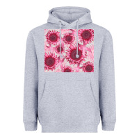 Heather Grey breast cancer sunflower Heavyweight Hoodie - CowGirlArtShop