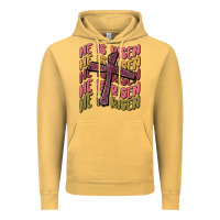 Vintage Mustard he is risen Vintage Hoodie - MaliasSmallBusiness