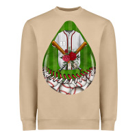 Mushroom baseball and western roses teardrop  2 Heavyweight Sweatshirt - BundleAndBundleShop