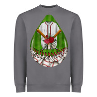 Storm baseball and western roses teardrop  2 Heavyweight Sweatshirt - BundleAndBundleShop