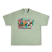 Oil Green lpn licensed practical nurse western Urban Heavy Tee - NancyCooperArtShop