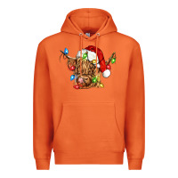 Carrot christmas heifer cow Premium Hoodie - CowGirlArtShop