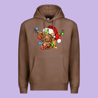 Christmas Heifer Cow Premium Hoodie Designed By Cowgirlartshop