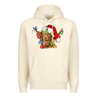 Sandshell christmas heifer cow Premium Hoodie - CowGirlArtShop