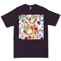 Plum summer gnome seamless pattern Premium Tee - BundleAndBundleShop