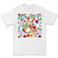 White summer gnome seamless pattern Premium Tee - BundleAndBundleShop