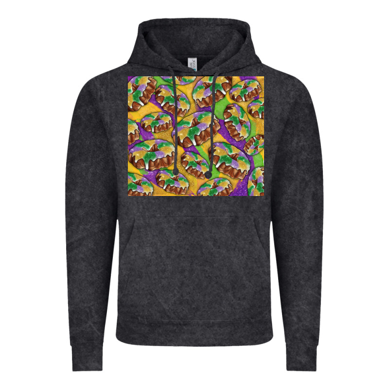 Mardi Gras King Cake Vintage Hoodie by RanaPortraitStore | Teevron