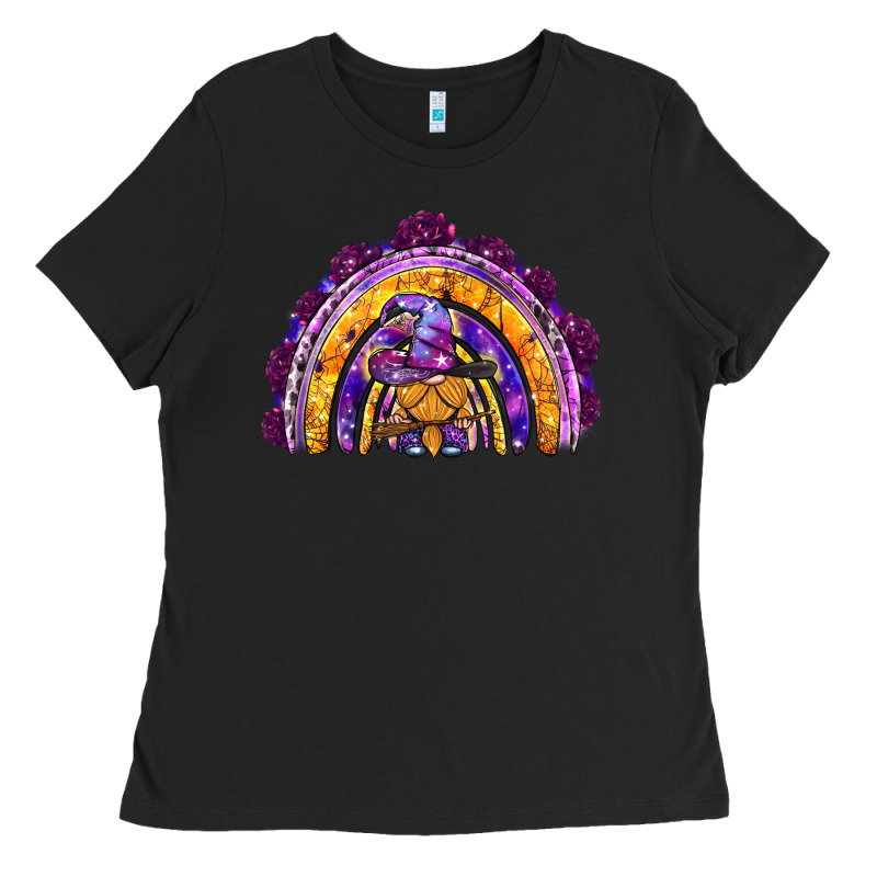 Witchy Gnome Rainbow Ladies Tee by BundleAndBundleShop | Teevron