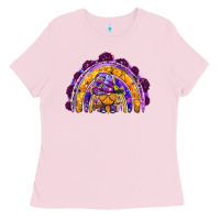 Bubblegum Pink witchy gnome rainbow Ladies Tee - BundleAndBundleShop