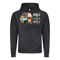 Half Coffee Half Bookworm Vintage Hoodie | Teevron