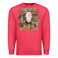 Cardinal Last night we let the liquor talk Premium Sweatshirt - HowdyJamesFarm