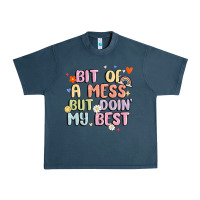Midnight Navy bit of a mess but doin' my best Urban Heavy Tee - MaliasSmallBusiness