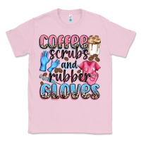 Bubblegum Pink coffee scrubs and rubber gloves Classic Tee - NancyCooperArtShop