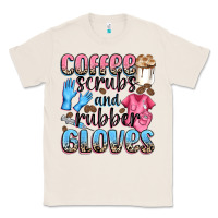 Natural coffee scrubs and rubber gloves Classic Tee - NancyCooperArtShop
